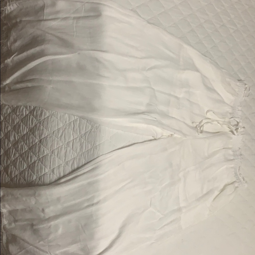 White canvas pants